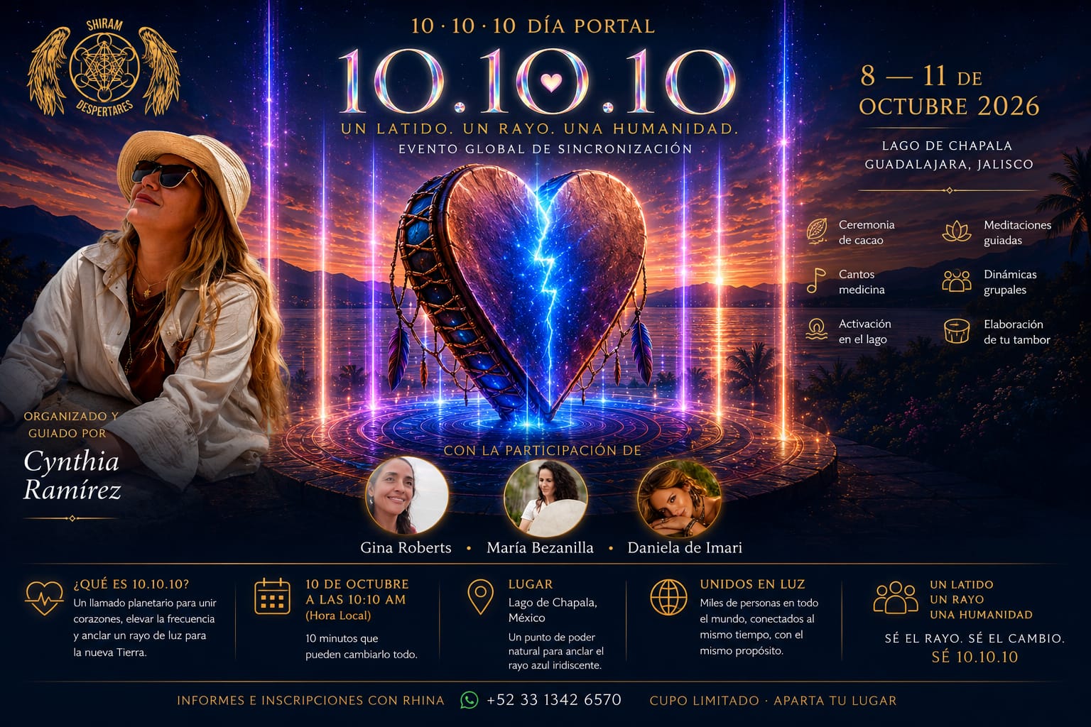 Poster del evento 10.10.10 Dia Portal en Lago de Chapala, del 8 al 11 de octubre de 2026